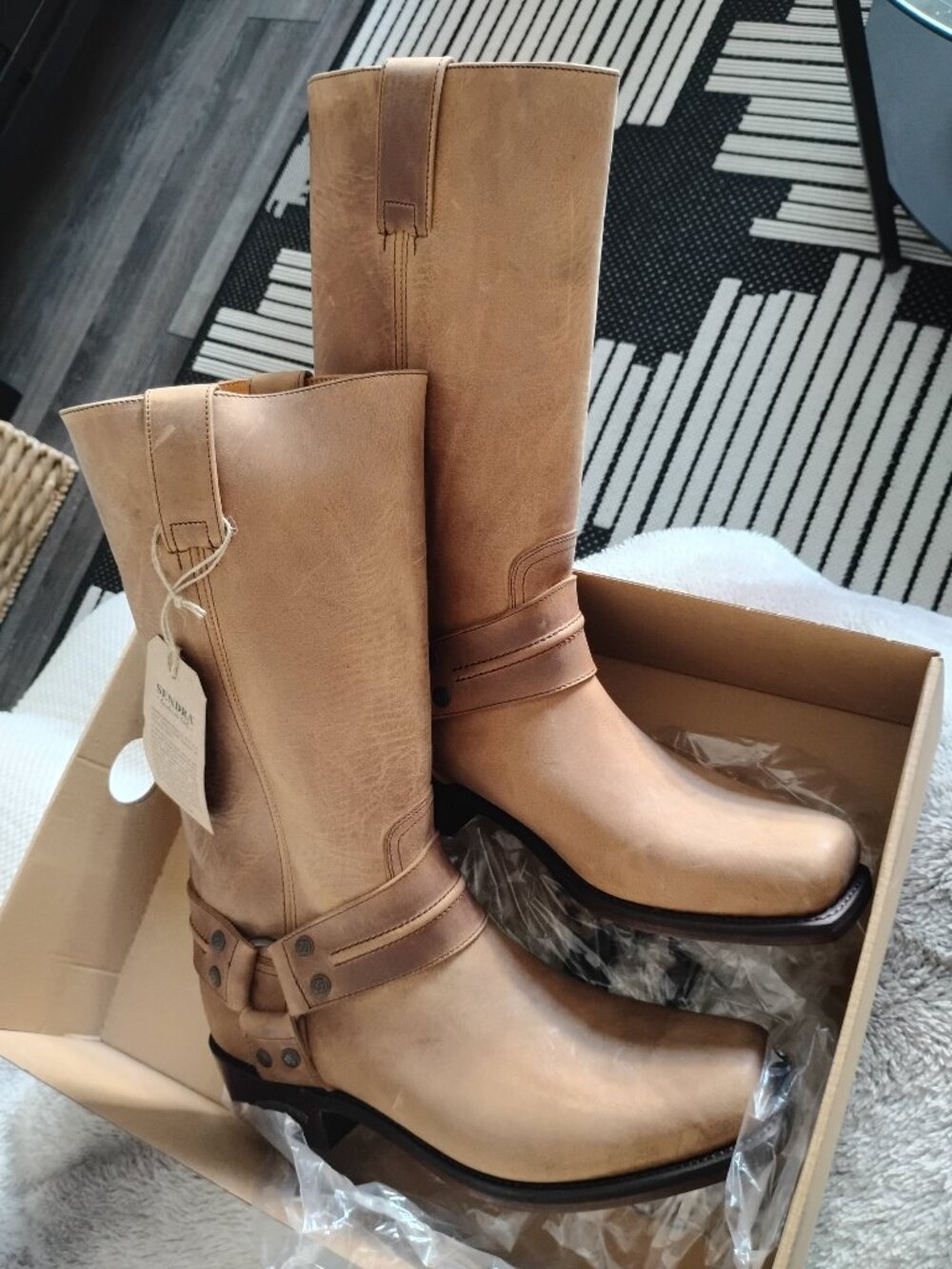 Sendra Women's Cowboy Boots Light Brown Tan Size 10 US / 9.5 UK / 44 EUR